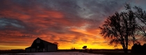 Sunrise on November   - South Dakota USA 