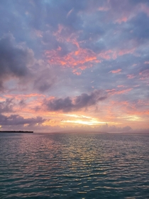 Sunrise over Bora Bora