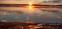 Sunrise over Eagle Lake Mikisew Provincial Park ON 