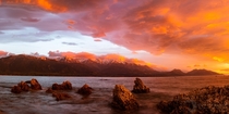 Sunrise over Kaikoura NZ 