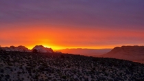 Sunrise Over Red Rock NV 