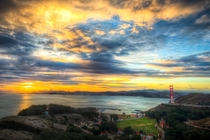 Sunrise over San Francisco Bay 