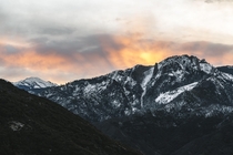Sunrise over Sequoia National Park 