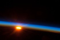 Sunrise over the South Pacific Ocean taken from the International Space Station on May  