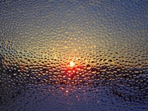 Sunrise through Condensation - Calgary AB 
