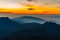 Sunrise viewed from Adams Peak Sri Lanka 