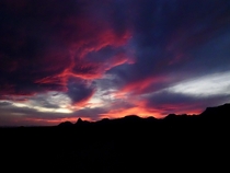 Sunset a few days ago Big Bend National Park