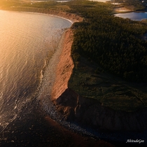 Sunset along the coast of Nova Scotia  AltitudeGeo