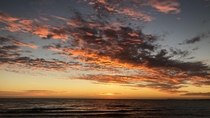 Sunset at a beach in Melbourne Australia