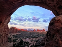 Sunset at Arches National Park UT 
