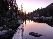 Sunset at Bingham Lake CA 