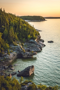 Sunset at Bruce Peninsula National Park Ontario Canada 