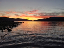 Sunset at Bucks Lake Plumas County California United States 