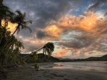 Sunset at Carillo Beach Costa Rica 