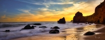 Sunset at El Matador Beach Malibu CA 