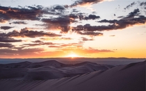 Sunset at Great Sand Dunes NP Colorado 