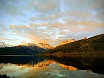 Sunset at Lake Kintla in Glacier National Park 