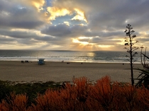 Sunset at Manhattan Beach California