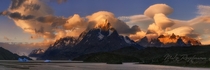 Sunset at Patagonia Chile 