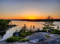 Sunset at Susies Lake Nova Scotia Canada 