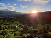 Sunset at the Garden of the Gods 