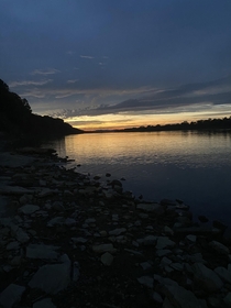 Sunset at the Ohio River in Kentucky  OC