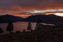 Sunset at Twin Lakes CO 
