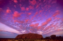 Sunset at Uluru Northern Territory Australia 