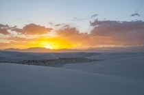 Sunset at White Sands NM 