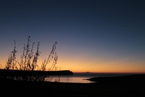 Sunset behind St Ninians Isle