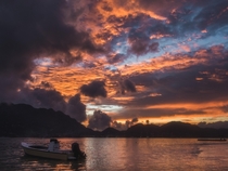 Sunset from Cerf Island Seychelles  IG  wanderingbaguette