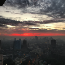 Sunset from Skyscrapers in Mumbai