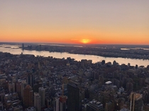 Sunset from the Empire State Building 