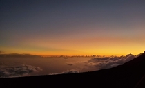 Sunset Haleakala Crater Maui Hawaii USA 