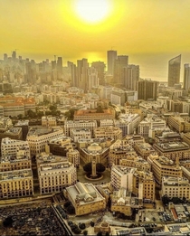 sunset in beirut