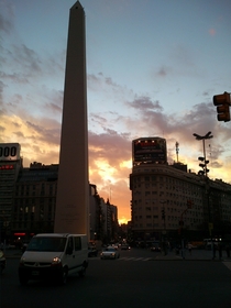 Sunset in Buenos Aires Argentina 