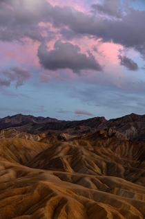 Sunset in Death Valley California 