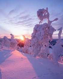 Sunset in Finland 