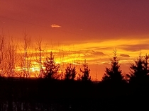 Sunset in Flat Lake Alberta Canada