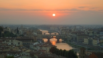 Sunset in Florence Italy 