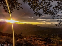Sunset in Librazhde Albania 