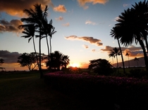 Sunset in Maui Hawaii 