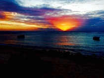 Sunset in Mauritius 