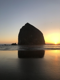 Sunset in May at Cannon Beach OR 