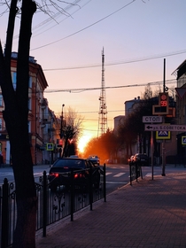 Sunset in my hometown Smolensk Russia 