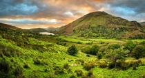 Sunset in Snowdonia Wales 