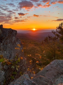 Sunset in the Blue Ridge Mountains Shenandoah National Park VA 