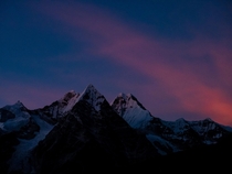 Sunset in the Himalayas 