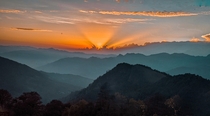 Sunset in the mountainsIndia 