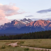 Sunset in the Rocky Mountains Alberta 